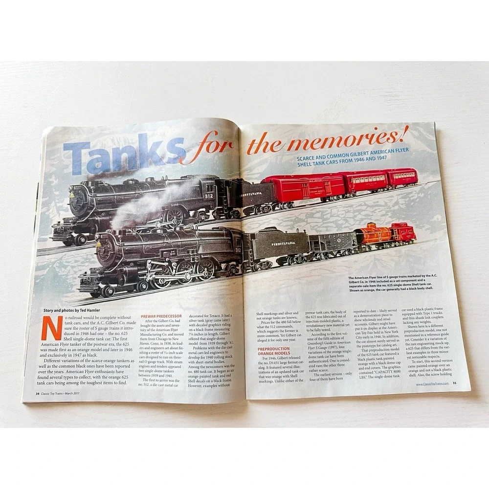 Classic Toy Trains Magazine O & S Gauge March 2017 Volume 30 Issue 3